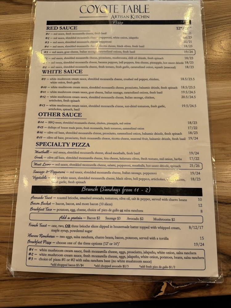 Coyote Table Artisan Kitchen & Bar Burrata